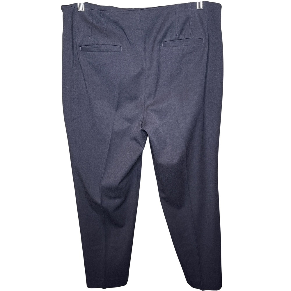 Talbots Navy Blue Tapered Stretch Dress Pants 16P Office-Chic Classic Academia - Picture 2 of 9